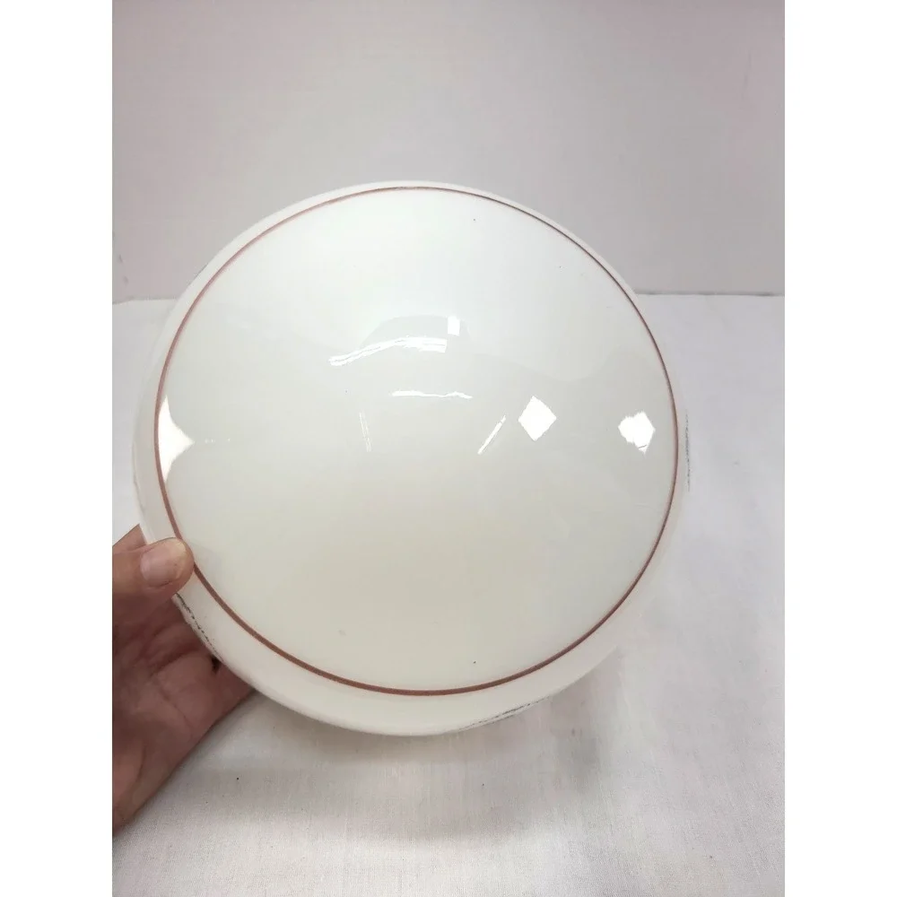 Vintage Floral Milk Glass Ceiling Light Fixture Acorn Globe‎ 3 7/8